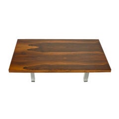 Milo Baughman for Thayer Coggin Rosewood & Lucite Coffee Table