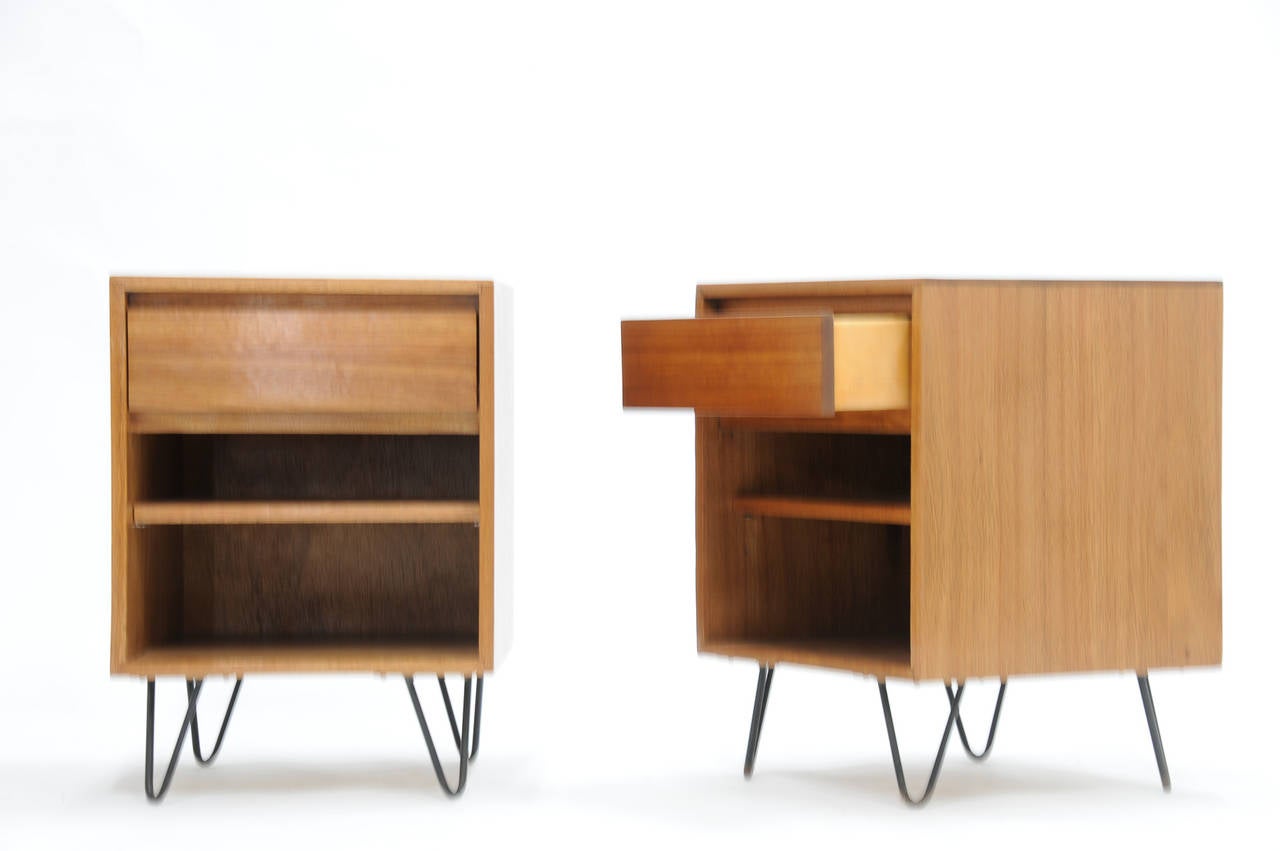 Mid-Century Modern Pair of Luther Conover of Sausalito California Modernist Nightstands