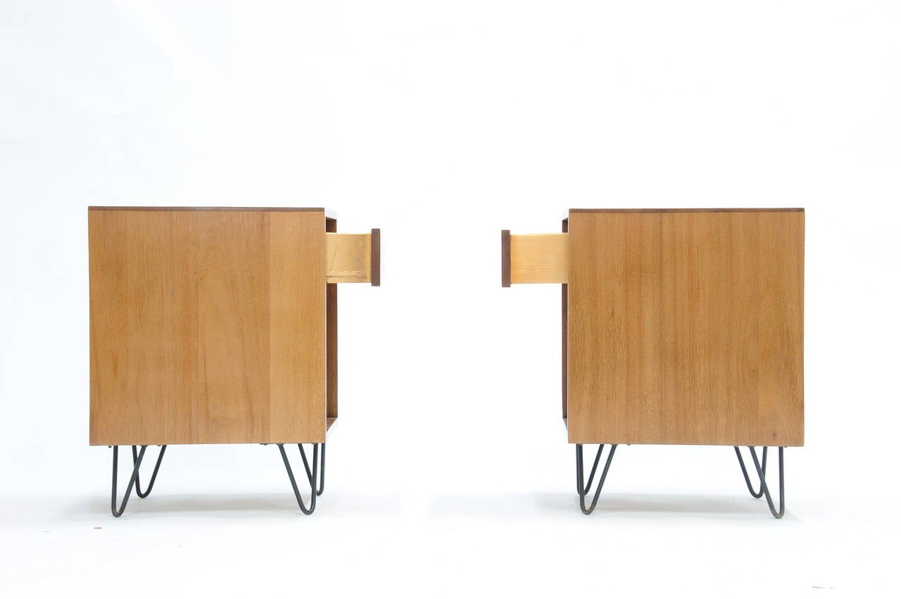 American Pair of Luther Conover of Sausalito California Modernist Nightstands