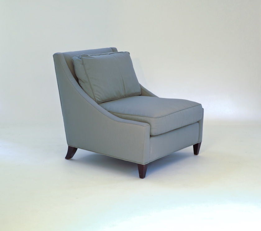 American Barbara Barry for Baker Lounge Chair and Ottoman For Sale