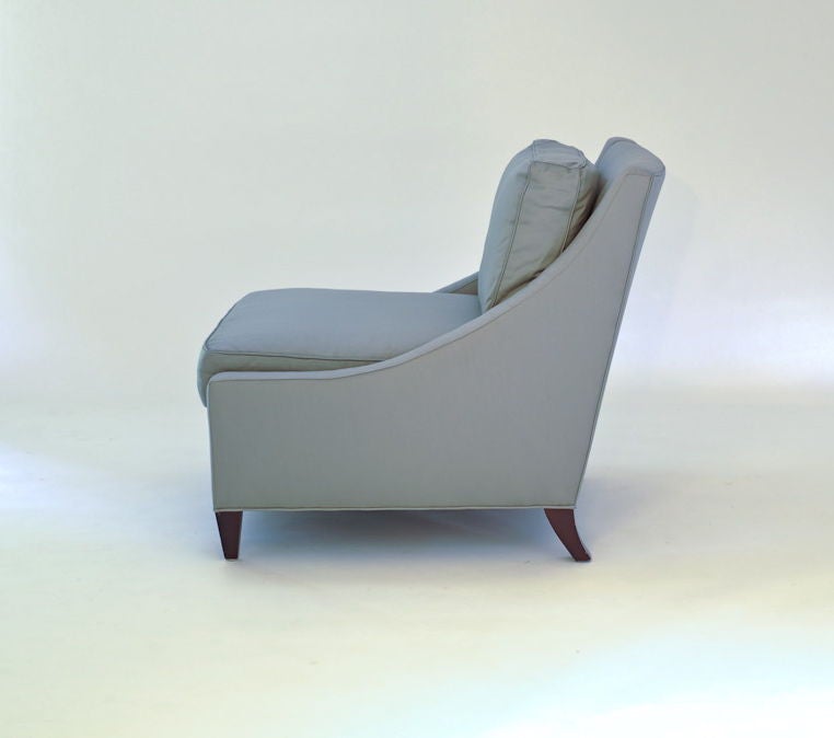Barbara Barry for Baker Lounge Chair and Ottoman In Excellent Condition For Sale In Portland, OR