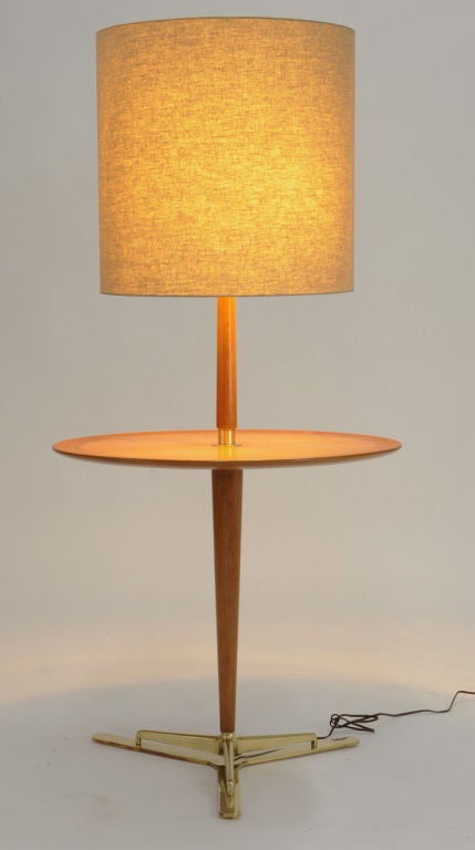 American Edward Wormley for Dunbar Floor Lamp Table