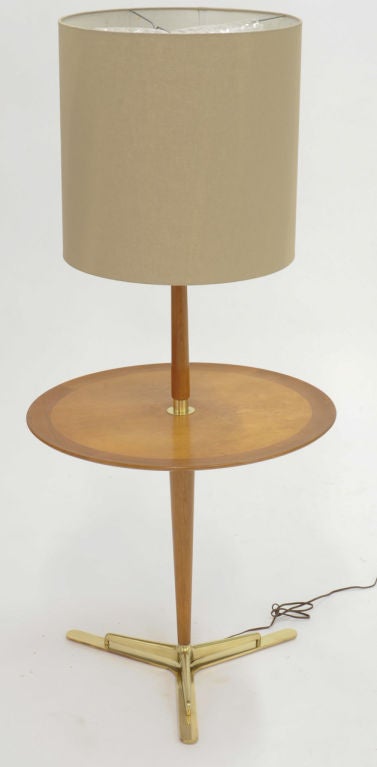 Mid-20th Century Edward Wormley for Dunbar Floor Lamp Table
