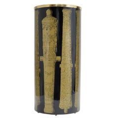 Piero Fornasetti's Lithograph Print Umbrella Stand