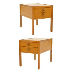 Wonderful Pair of Nightstands in the Style of Michael Taylor