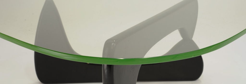 Mid-20th Century Early Green Glass Coffee Table by Isamu Noguchi