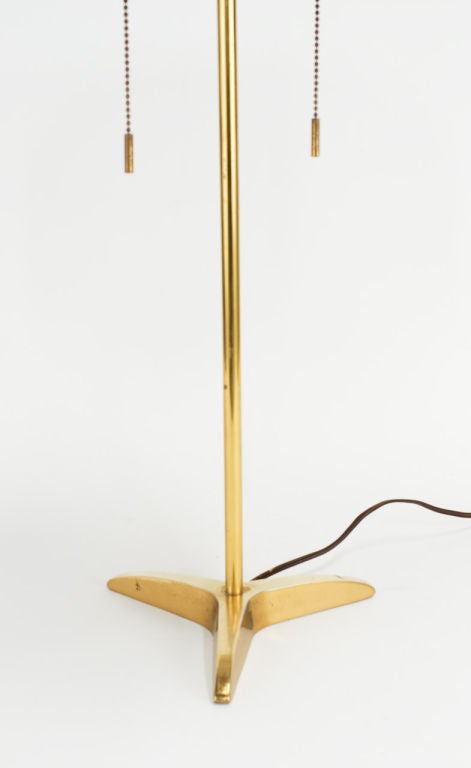 Mid-20th Century A Pair of Handsome Stiffel Table Lamps with Original Shades