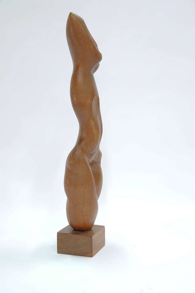 1962 Abstract Female Sculpture by Eve Nyvall In Excellent Condition For Sale In Portland, OR