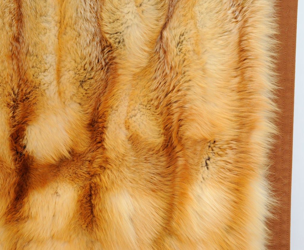 French Rare and Exquisite Hermes Orylag Fur Blanket