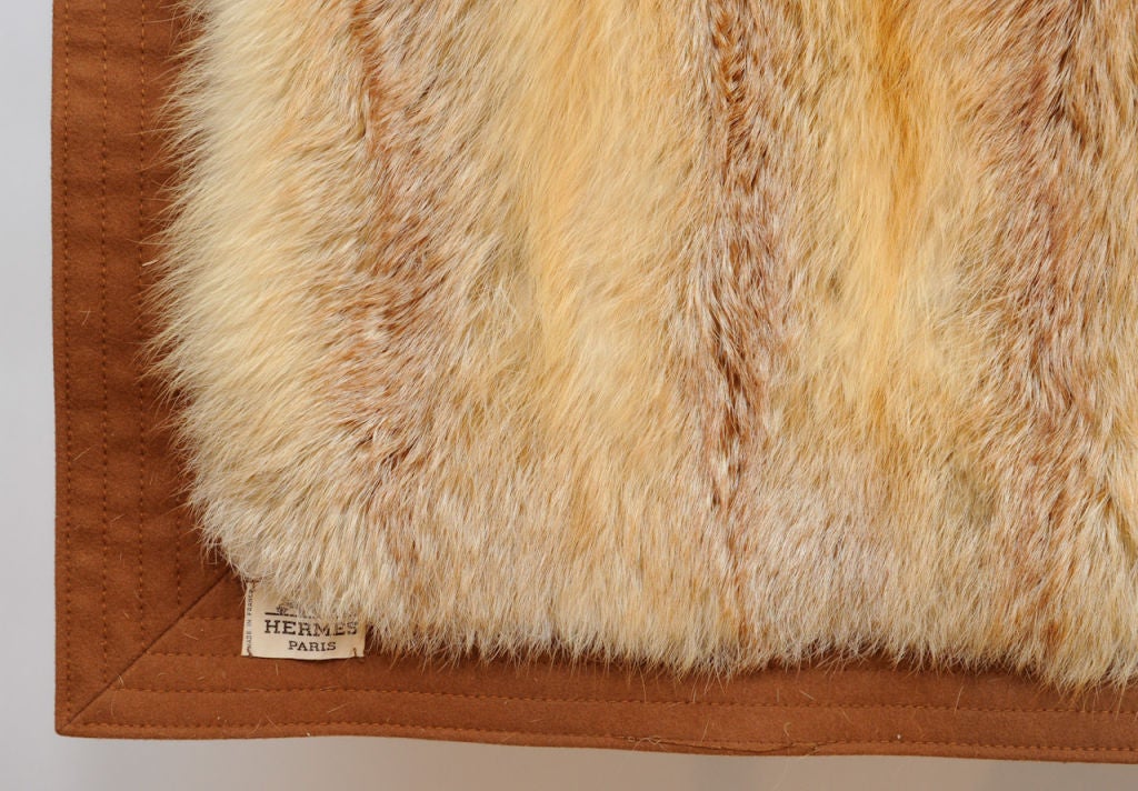 Rare and Exquisite Hermes Orylag Fur Blanket In Excellent Condition In Portland, OR