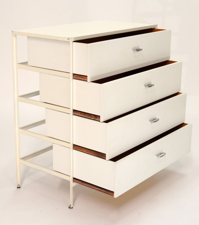Rare George Nelson 4 Drawer HighBoy Dressers for Herman Miller 1