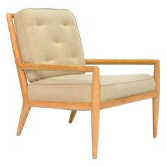 A Single T.H. Robsjohn-Gibbings Rail Back Lounge Chair