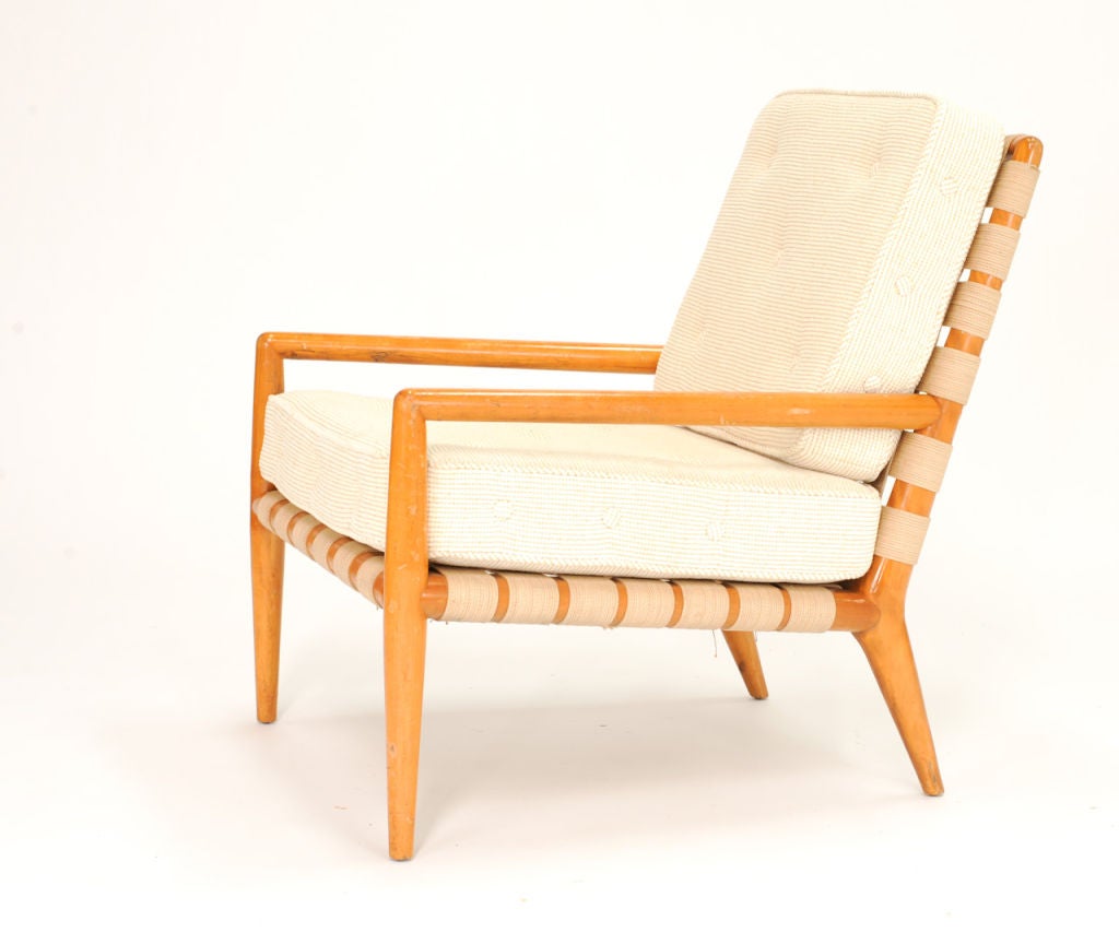 Mid-20th Century A T.H. Robsjohn-Gibbings Strap Lounge Chair for Widdicomb