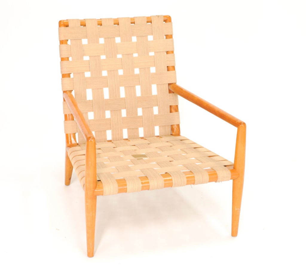A T.H. Robsjohn-Gibbings Strap Lounge Chair for Widdicomb 2