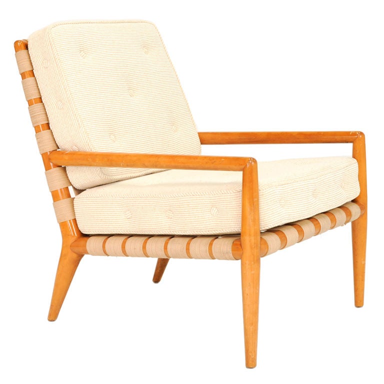 A T.H. Robsjohn-Gibbings Strap Lounge Chair for Widdicomb