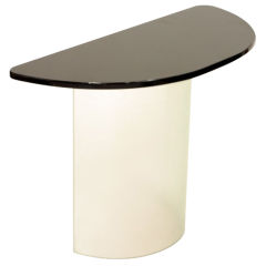 Fanastic Green Glass and Vitriolite Console table