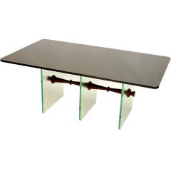 Fanastic Custom Vitriolite Glass Dining Table