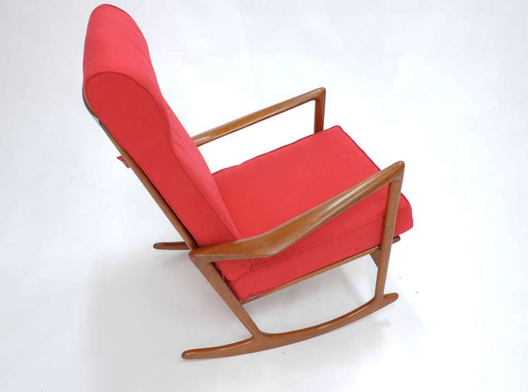Ib Koford-Larsen Rocking Chair In Excellent Condition In Portland, OR