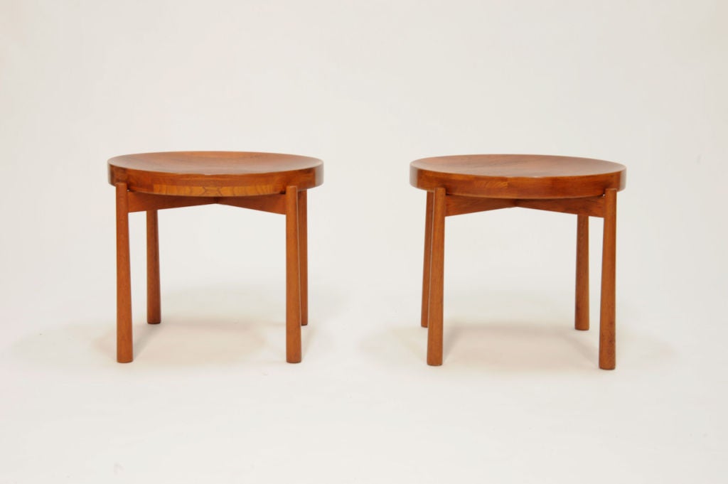 Mid-Century Modern Pair of Jens Quistgaard's Tray Tables for Nissen