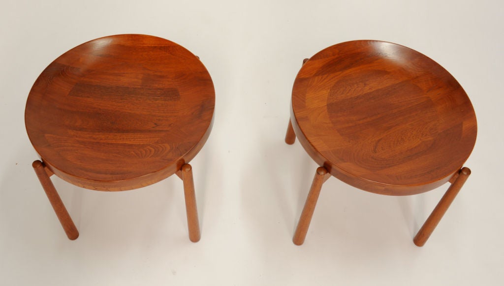 Danish Pair of Jens Quistgaard's Tray Tables for Nissen