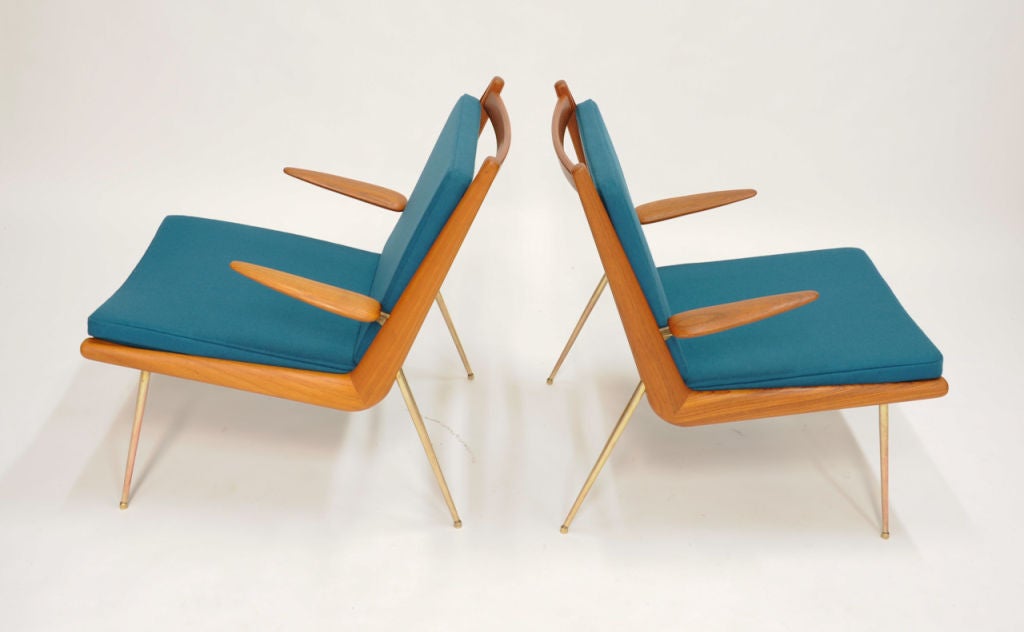 Danish Peter Hvidt & Orla Molgaard  Model 135 Chairs for France & Sons