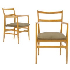 A Pair of Gio Ponti Arm Chairs