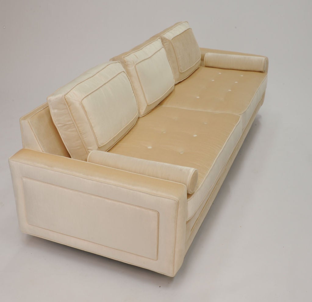 Velvet Harvey Probber Sofa For Sale