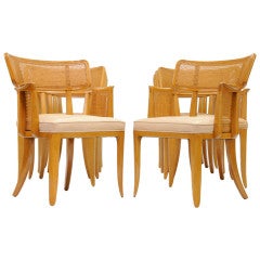 A Set of Ten Edward Wormley for Dunbar Dining Chairs