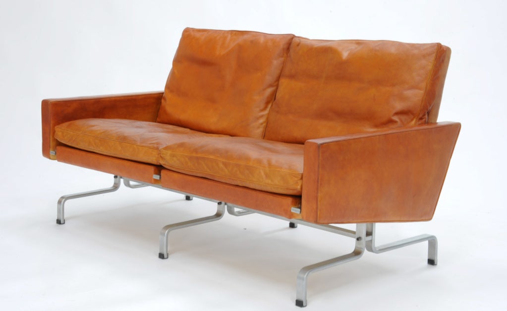 Poul Kjaerholm's Pk 31/2 loveseat for Fritz Hansen 1