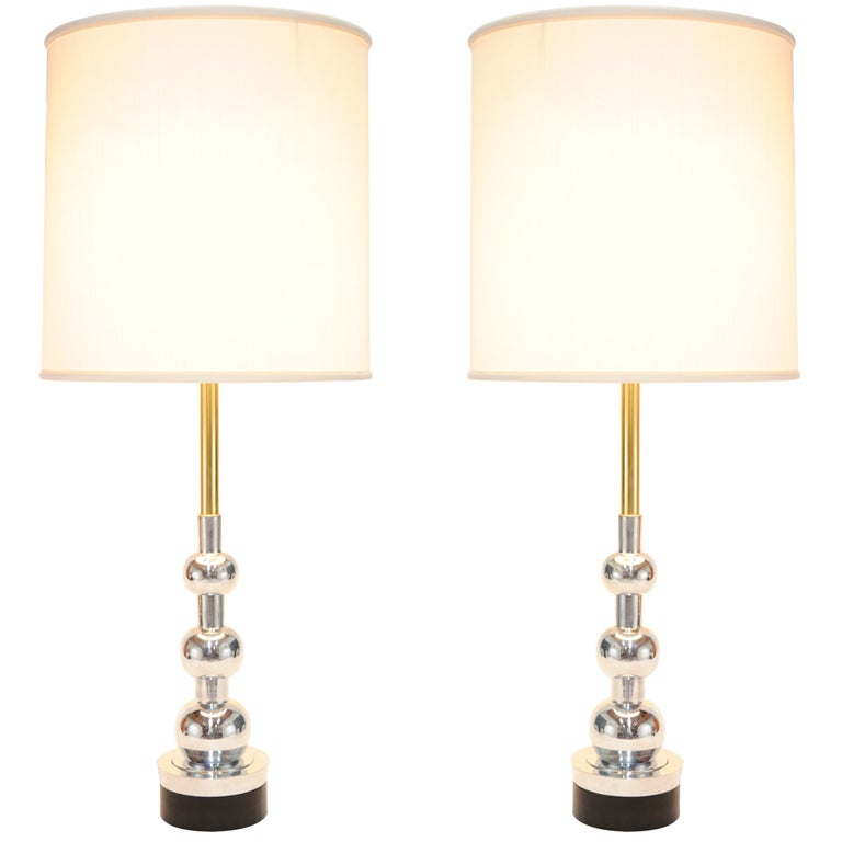 Pair of Hand Polished Stiffel Lamps