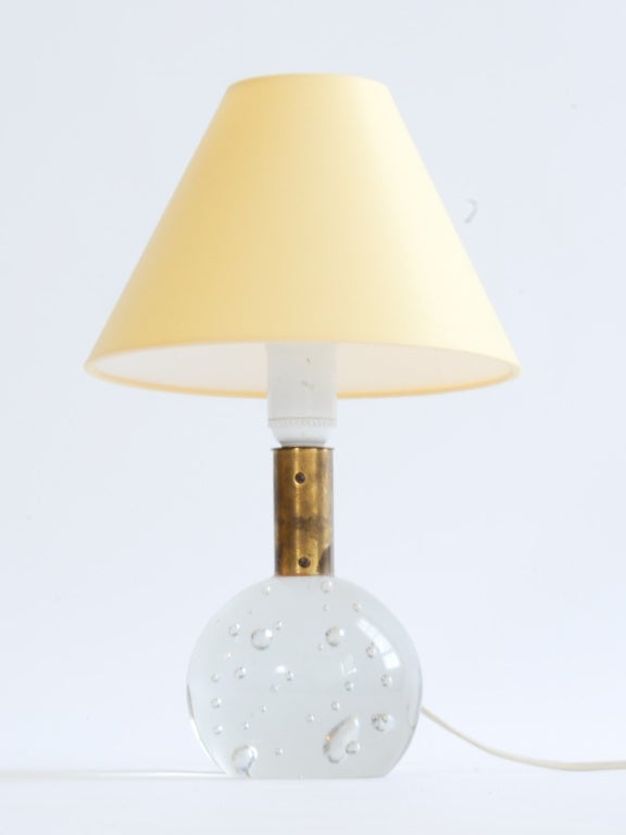 A simple and elegant Josef Frank Glass Globe Lamp for Svenskt Tenn. The lamp measure 9.5