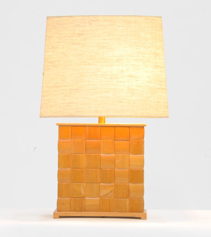 A handsome and grand apir of table lamps by the LA modern master Paul Laszlo for Brown and Saltman. Shades included