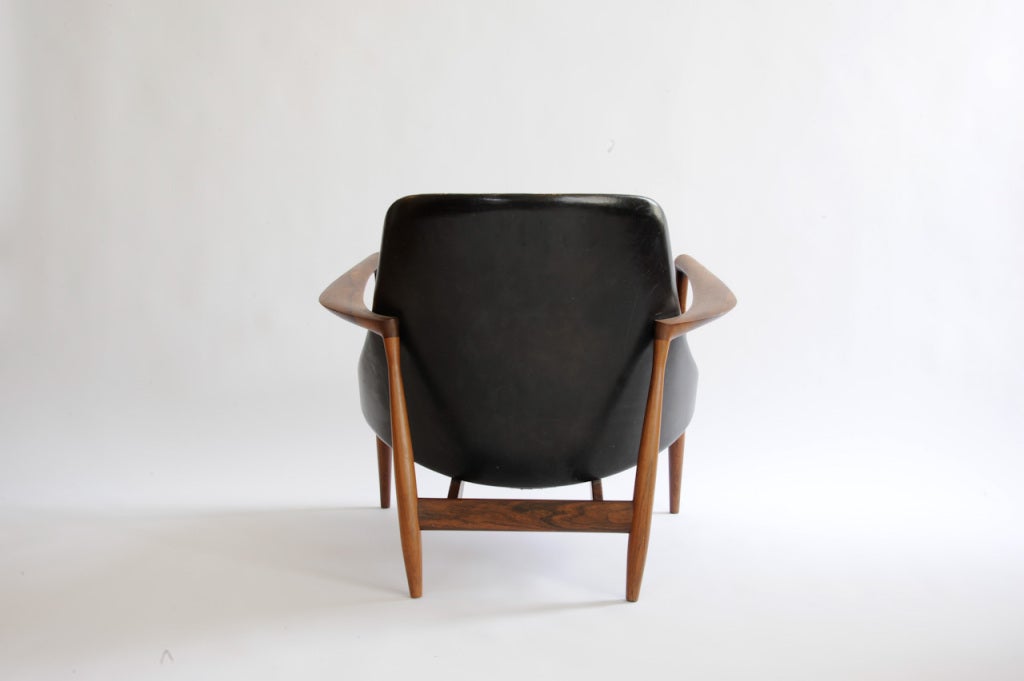 Rosewood Elizabeth Chair by Ib Koford-Larsen In Good Condition In Portland, OR