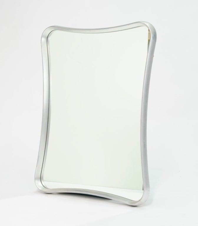 Silver Glided Biomorphic Mirror