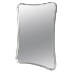 Silver Glided Biomorphic Mirror