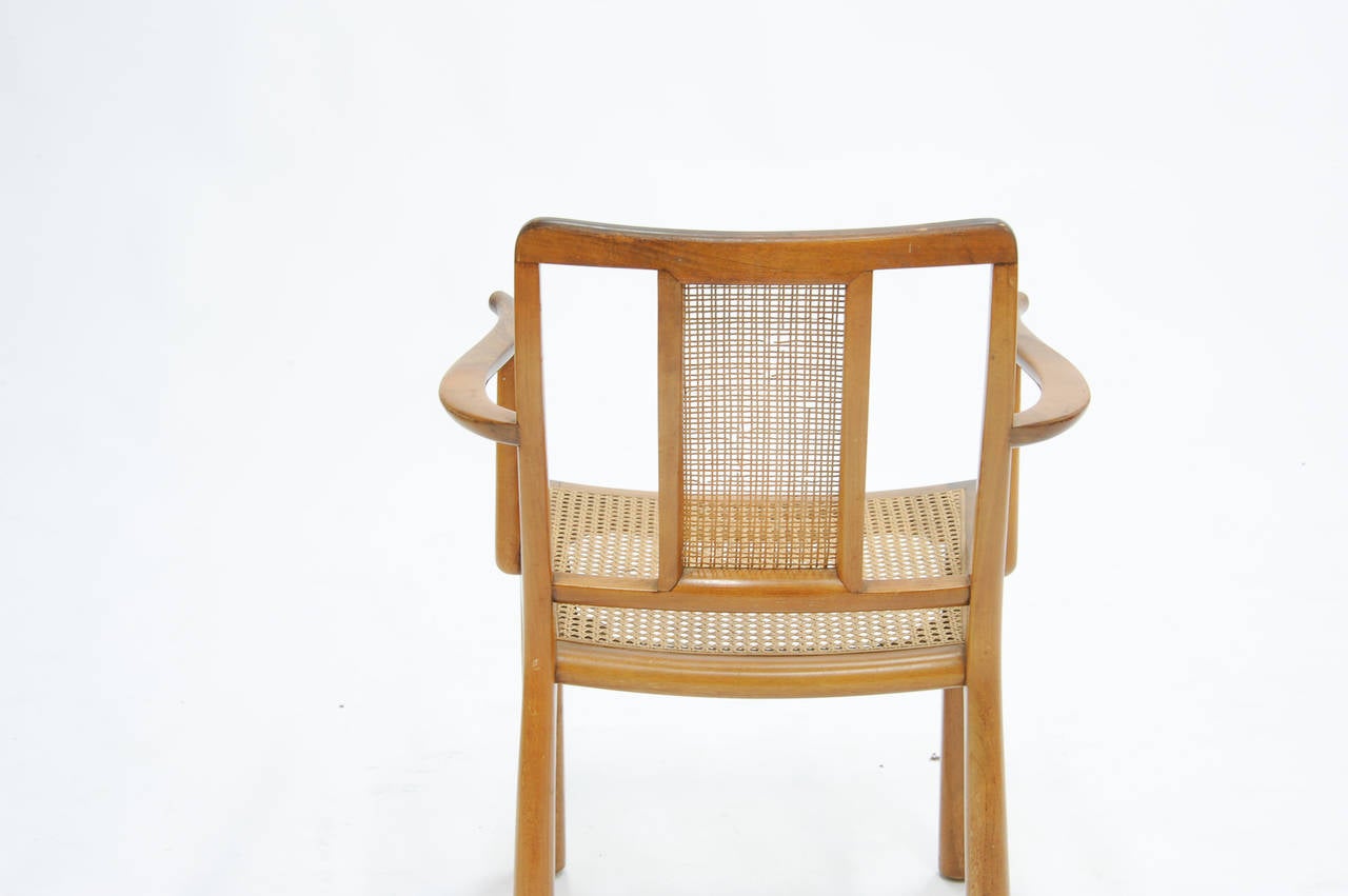 American Early and Rare Gaming Set of Four Edward Wormley Chairs