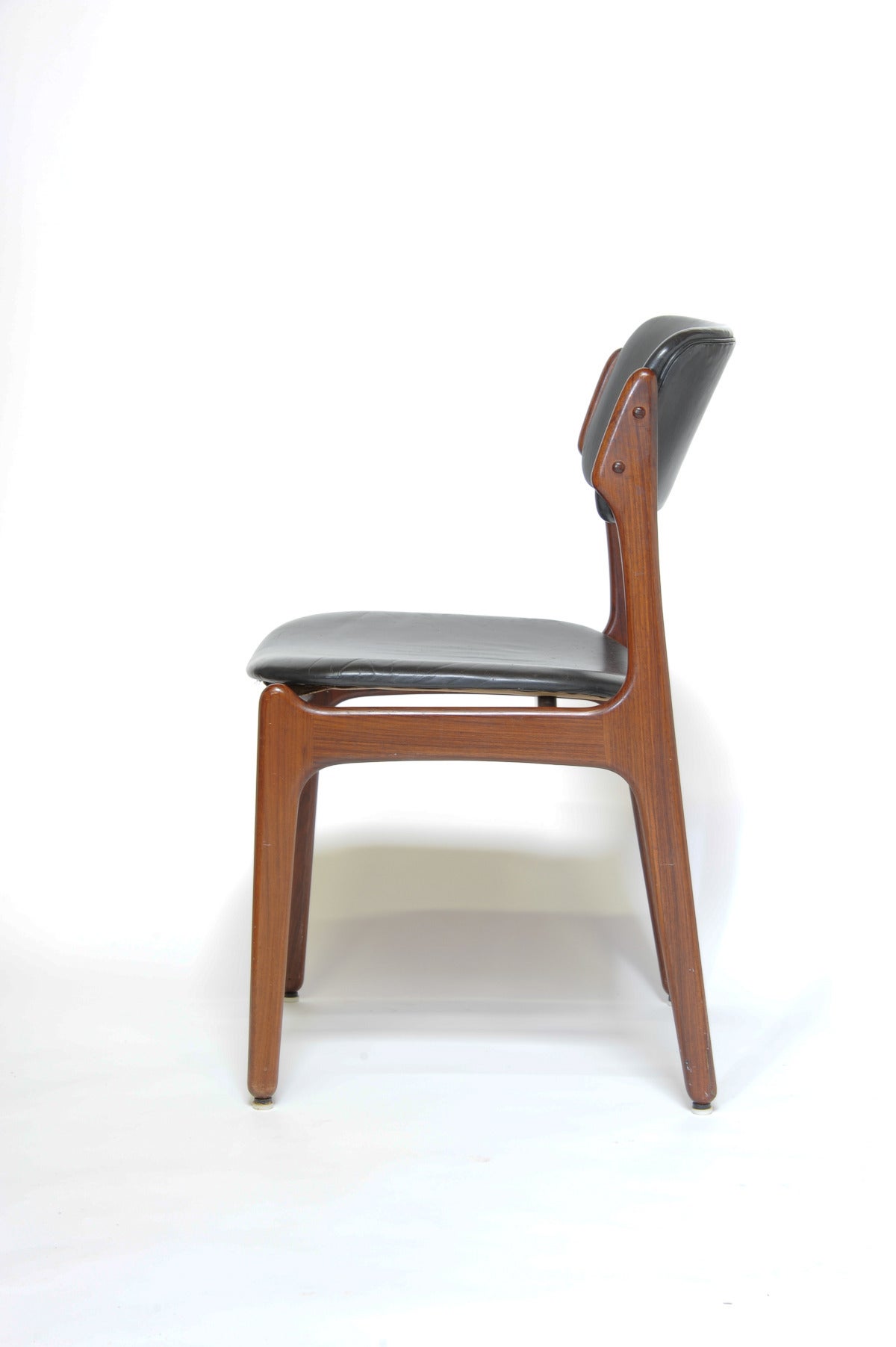 Mid-Century Modern Set of Six Rosewood Eric Buch Dining Chairs Model 49 for Illums Bolighus