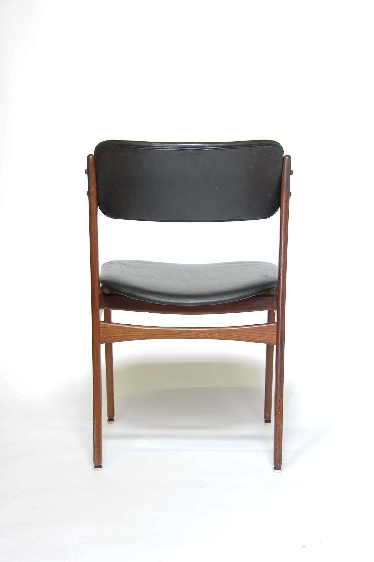 Set of Six Rosewood Eric Buch Dining Chairs Model 49 for Illums Bolighus In Good Condition In Portland, OR