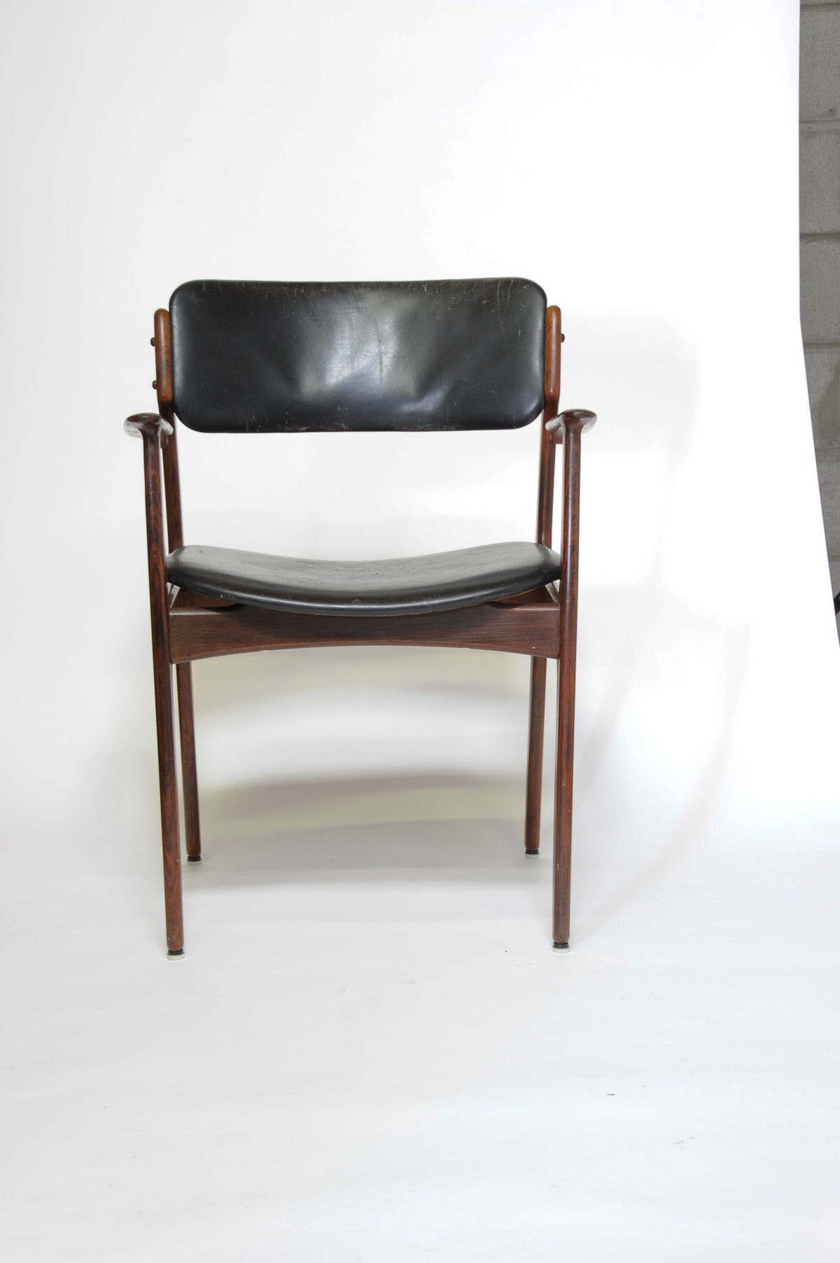 Set of Six Rosewood Eric Buch Dining Chairs Model 49 for Illums Bolighus 1