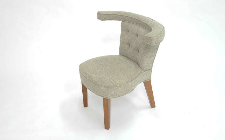 Mid-20th Century Pair of Cock Fighting Chairs in the Manner of Dunbar