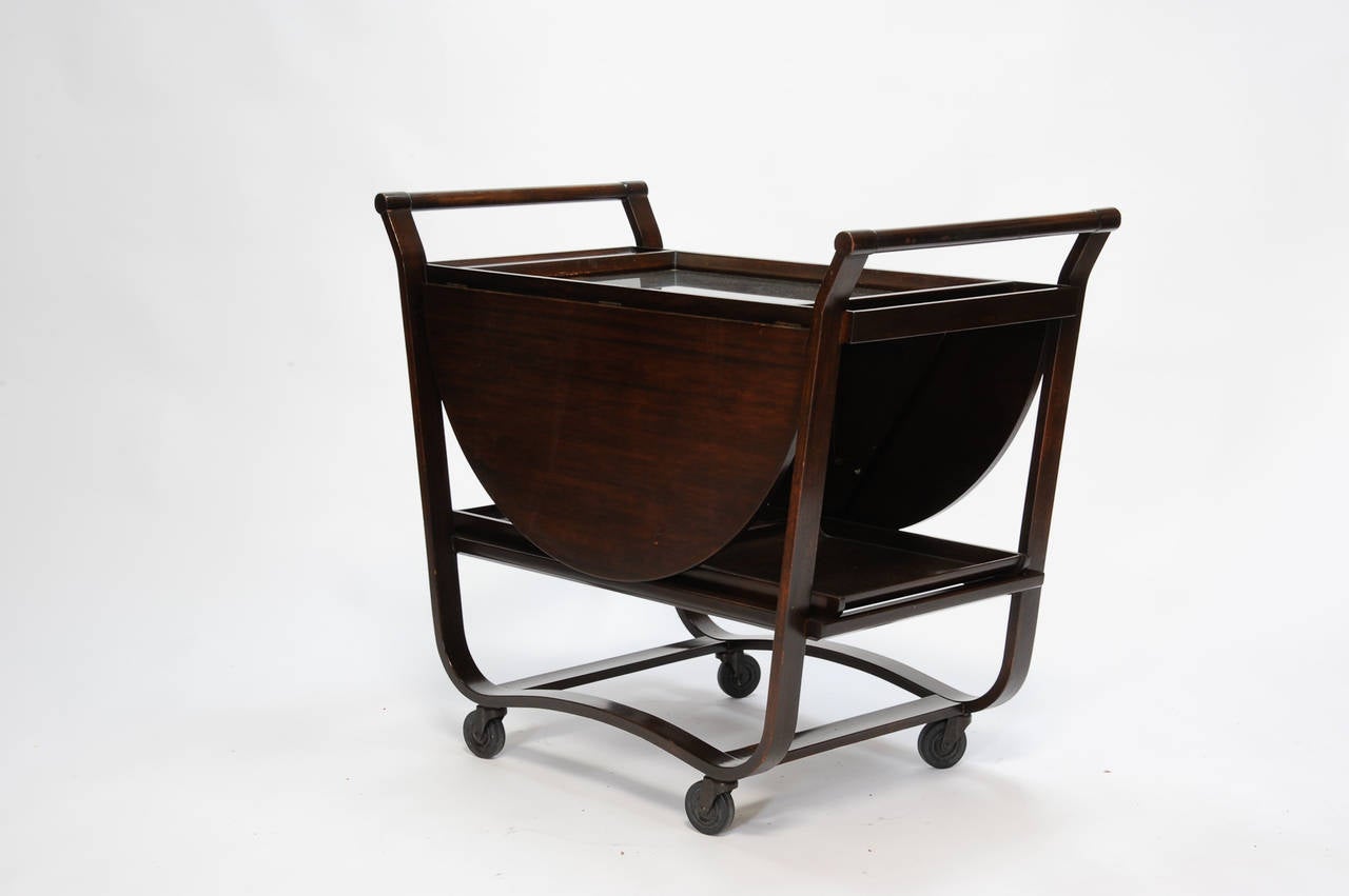 Mid-Century Modern Edward Wormley for Dunbar Bentwood Bar Cart