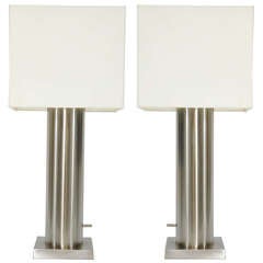 A Pair of Simple and Elegant Grand Stiffel Table Lamps