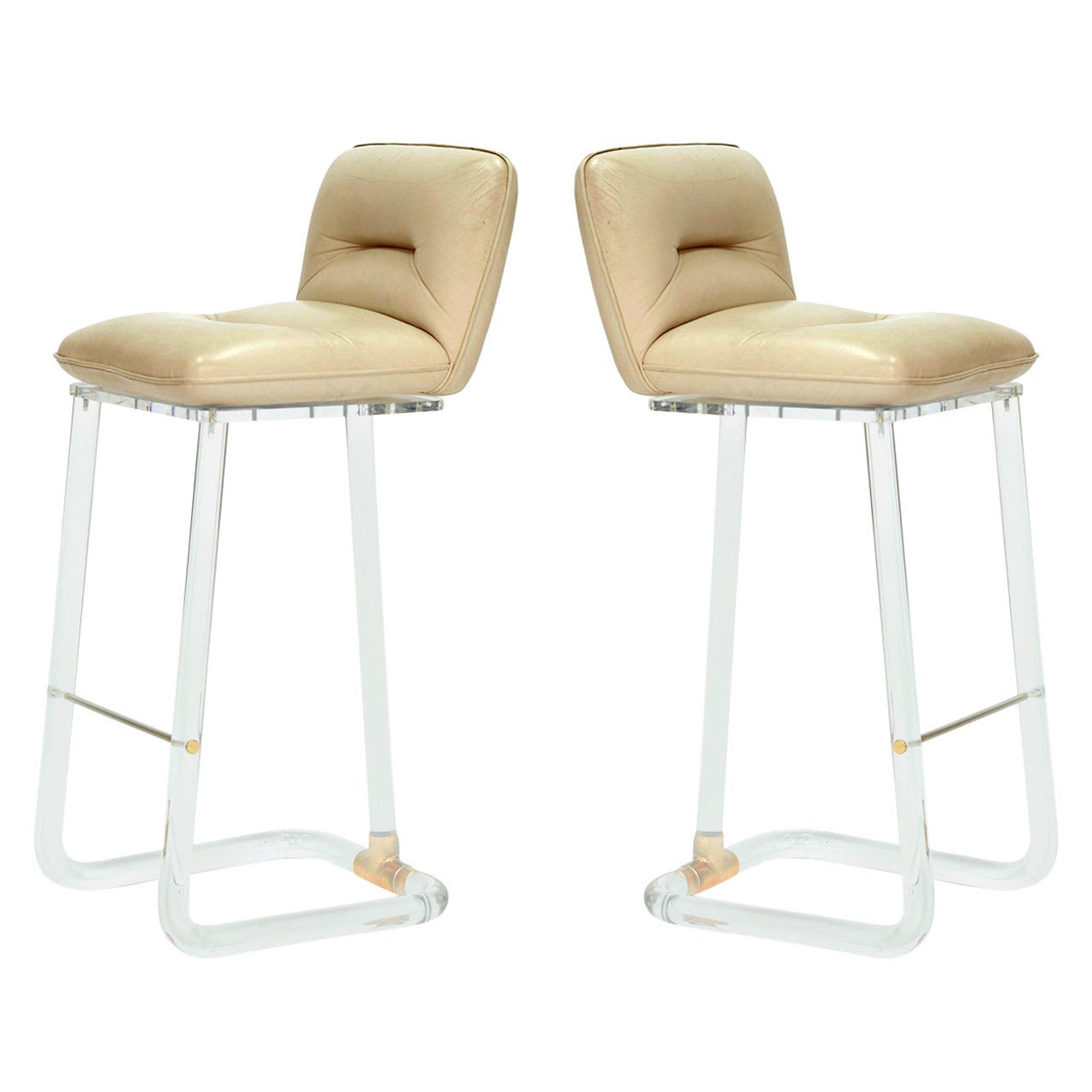 Pair of Bar Stools by Leon Frost for Lion in Frost Inc., American, circa 1975