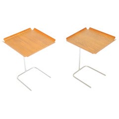 Pair of George Nelson Tray Tables Manufactured by Herman Miller