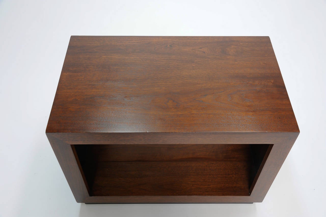 American Harvey Probber Walnut Side Tables