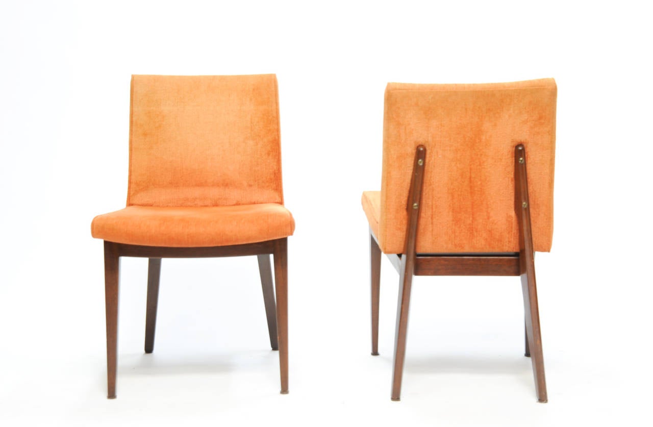 Mid-20th Century Set of Eight Edward Wormley Dining Chairs for Dunbar Furniture Company For Sale