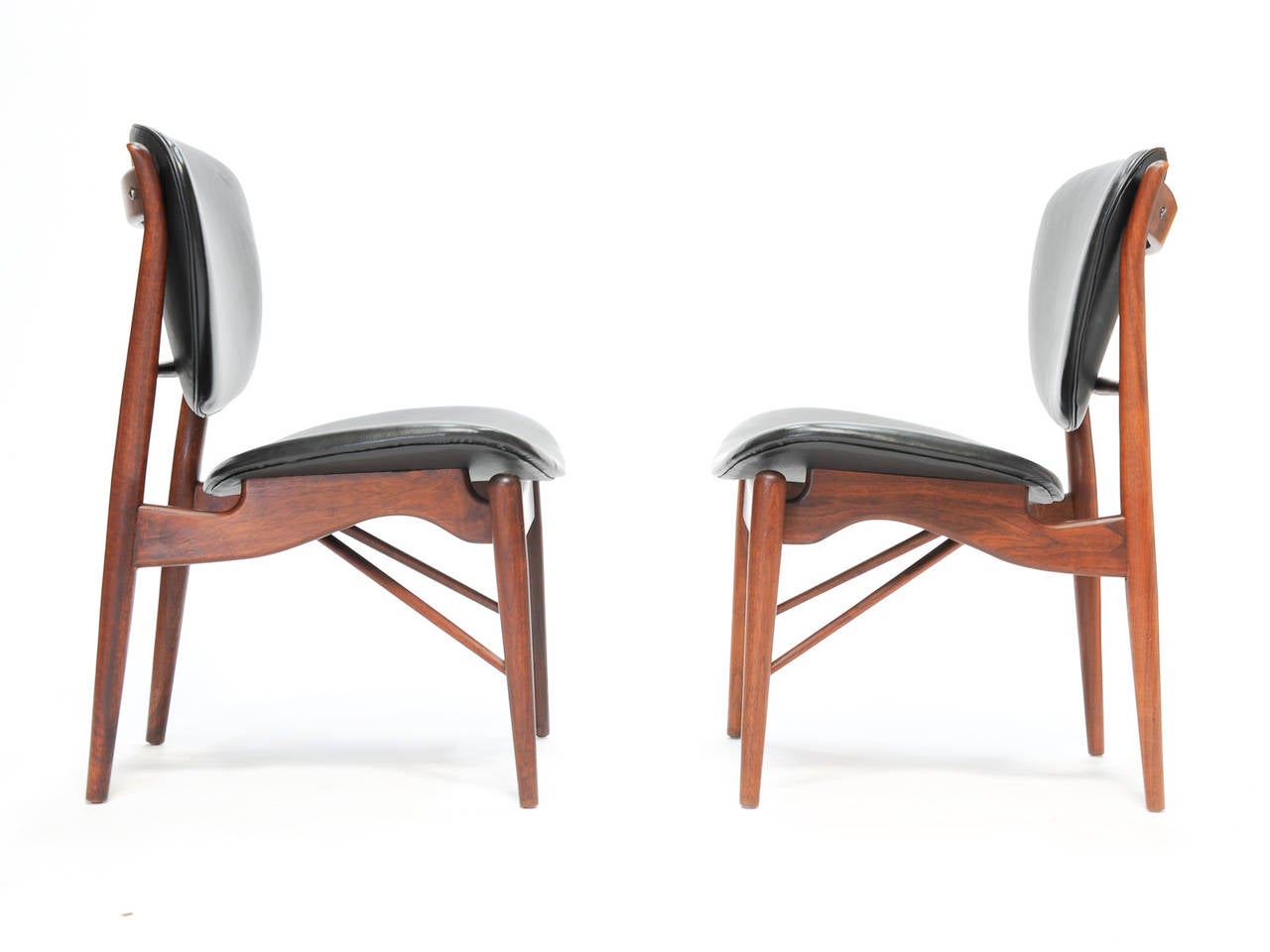 Teak Set of Six Finn Juhl Dining Chairs for Baker
