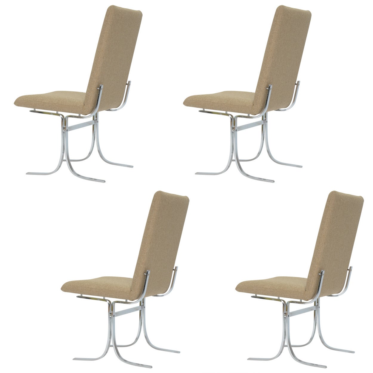 Set of Four Cylund Smith Mobler Dining Chairs from Denmark For Sale