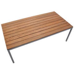 Florence Knoll Redwood Indoor and Outdoor Coffee Table