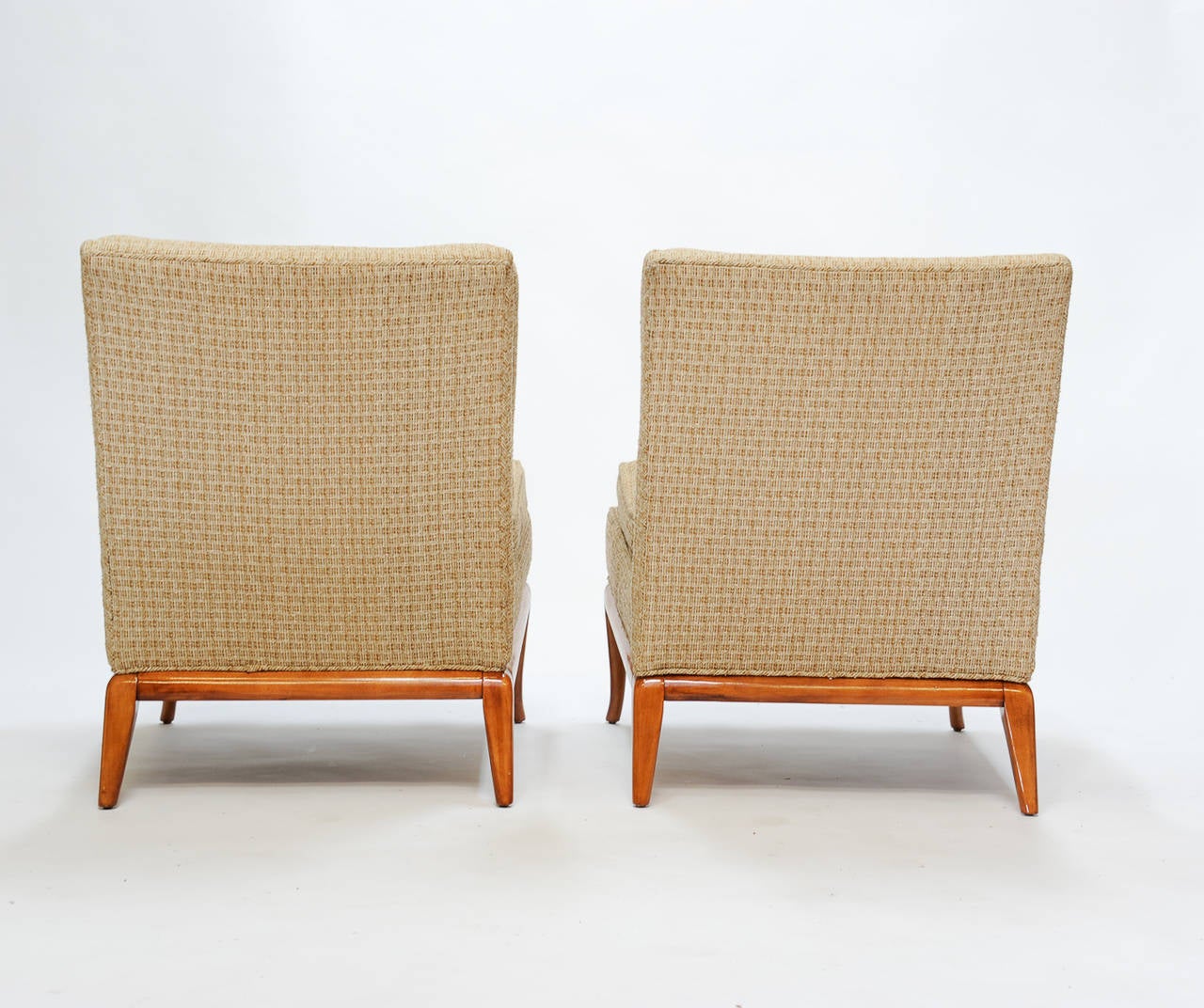 Mid-20th Century A Pair of T.H. Robsjohn-Gibbings Slipper Chairs for Widdicomb